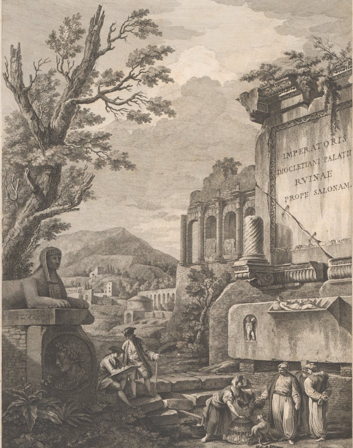 Engraving of the ruins of Diocletian's palace at Spalato, from Robert Adam's 1764 survey. The Metropolitan Museum of Art, CC0