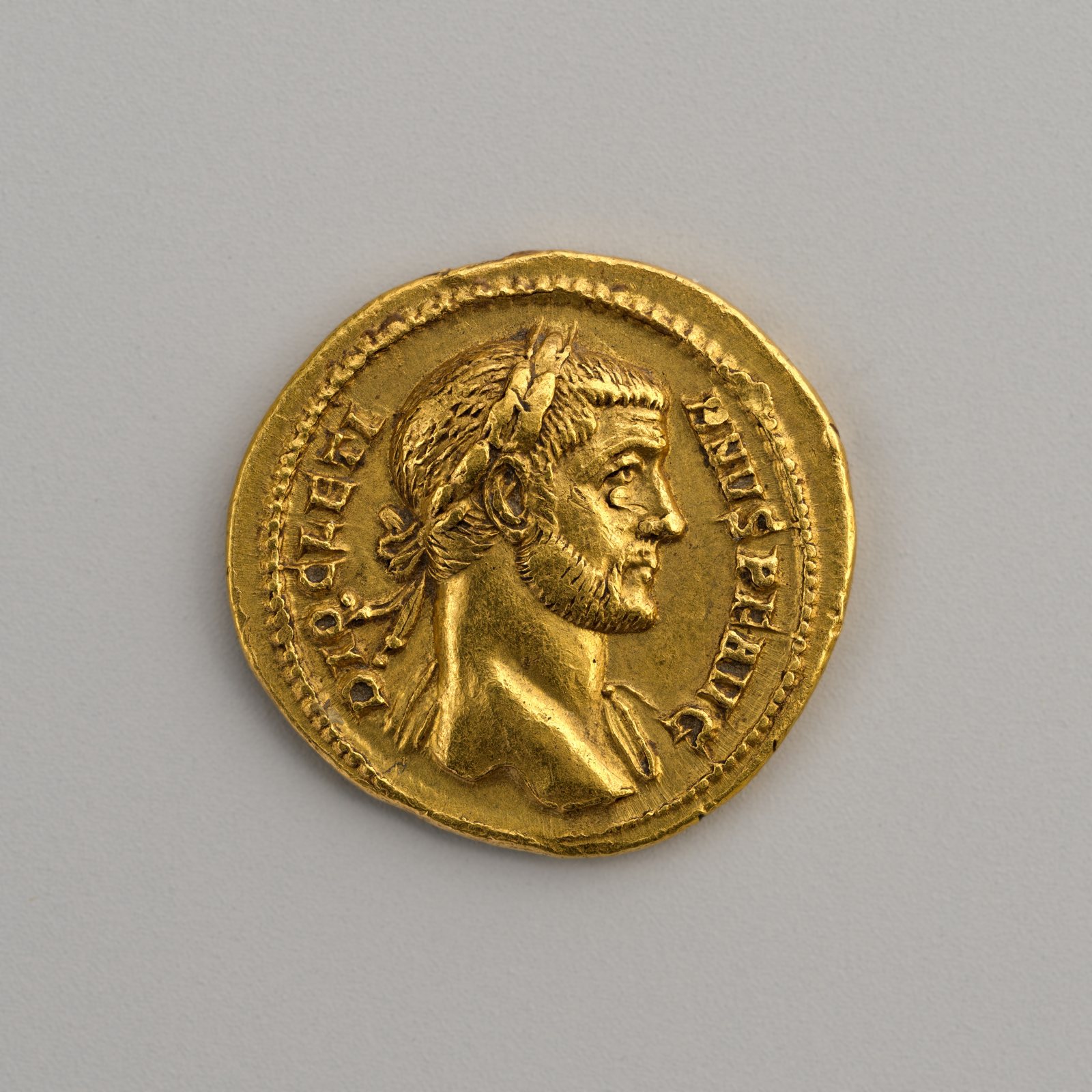 Gold aureus of Diocletian, struck in 293. The Metropolitan Museum of Art, CC0